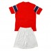 Norsko Dětské Oblečení Domácí Dres MS 2026 Krátkým Rukávem (+ trenýrky)